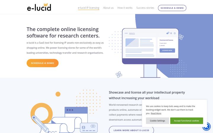 Screenshot of e-lucid.com