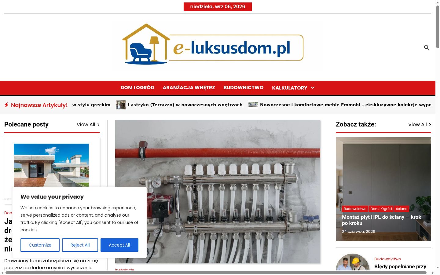 Screenshot des Einwilligungsbanners vor jeglicher Interaktion