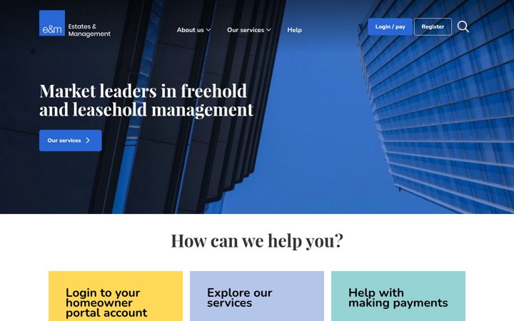 Screenshot of e-m.uk.com