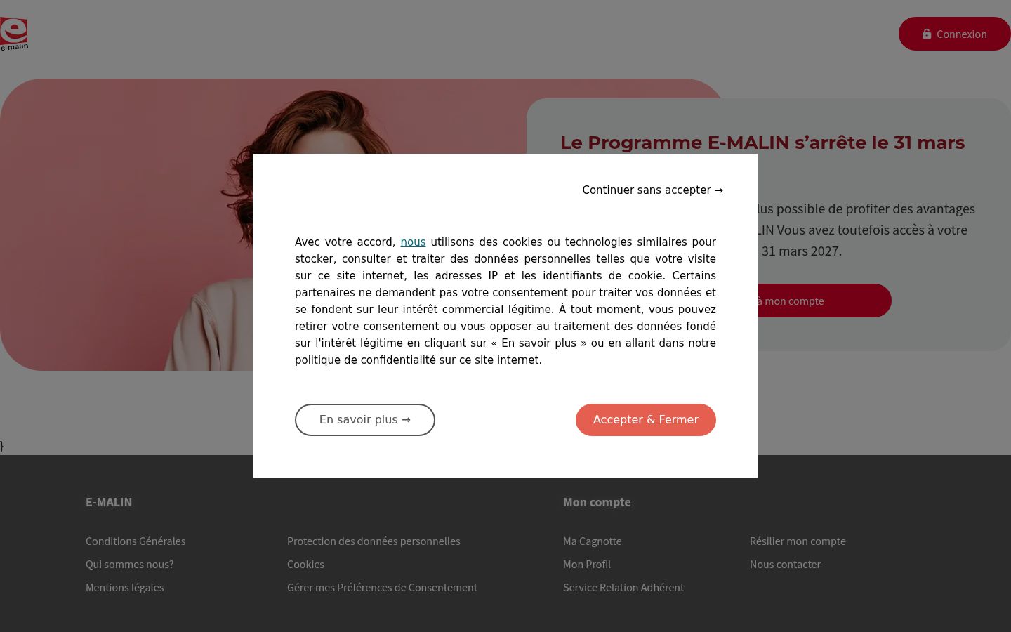 Screenshot van de toestemmingsbanner zoals getoond vóór enige interactie