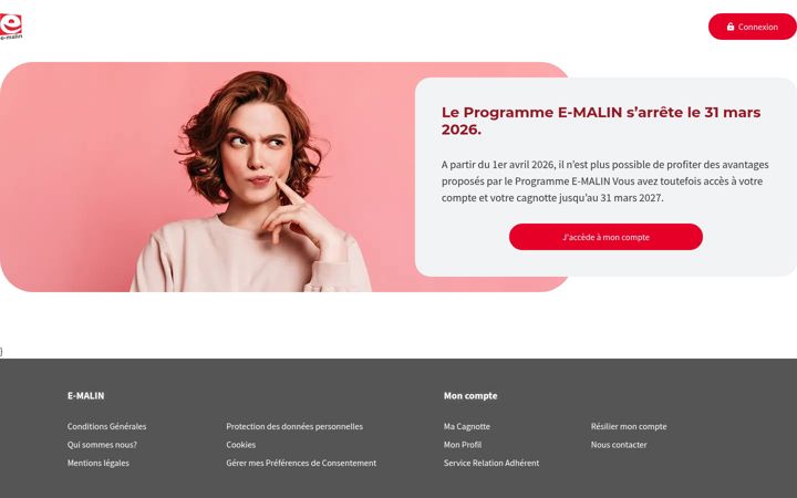 Zrzut ekranu e-malin.fr