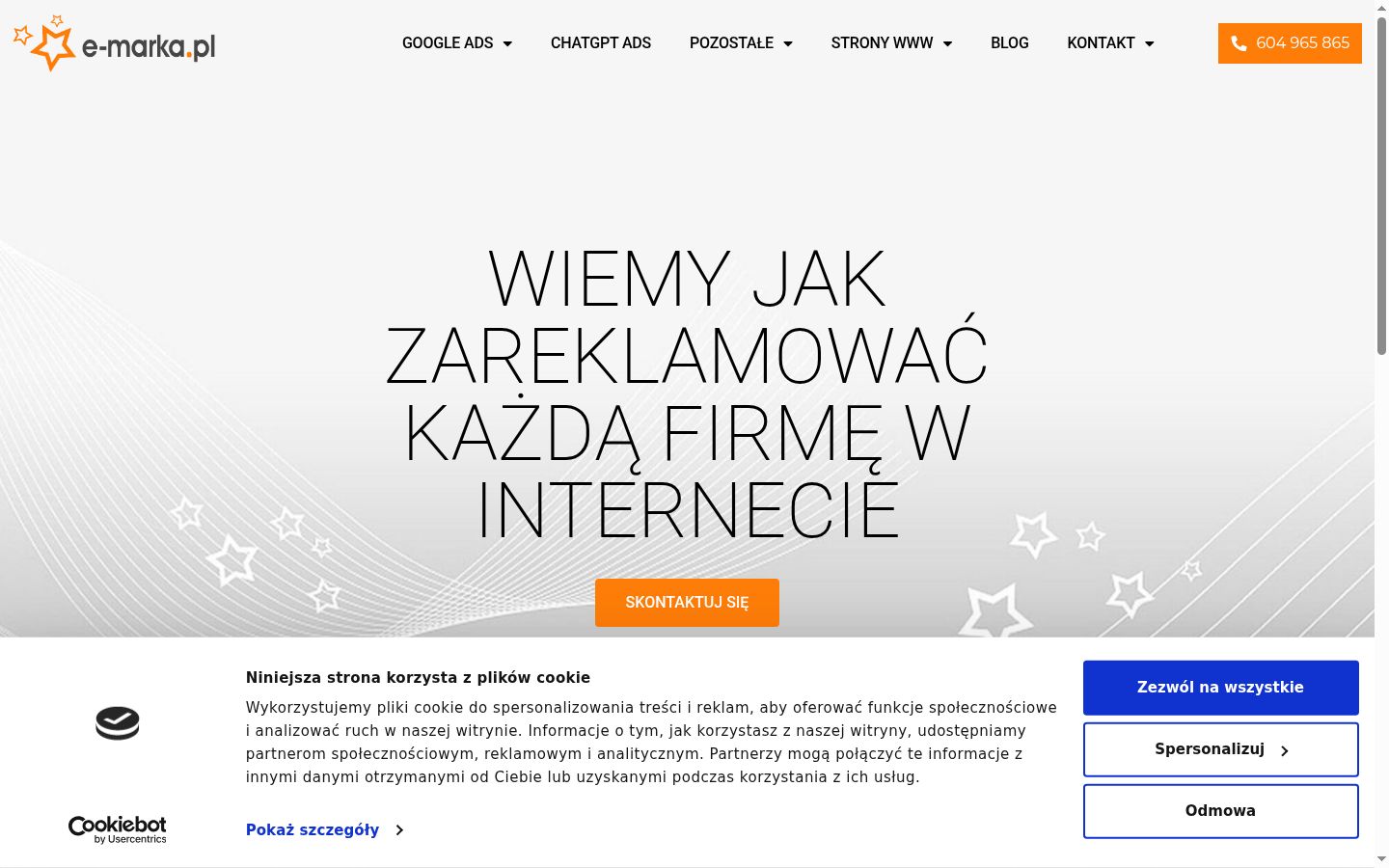 Snímek obrazovky baneru souhlasu zobrazeného před jakoukoli interakcí