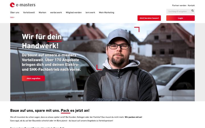 Snimka zaslona za e-masters.de
