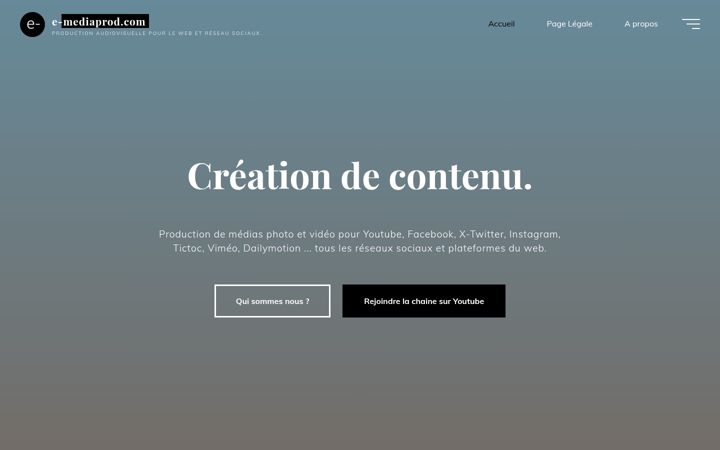 Screenshot of e-mediaprod.com