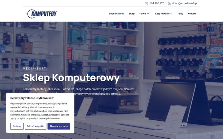 Screenshot ta' e-mediasoft.pl