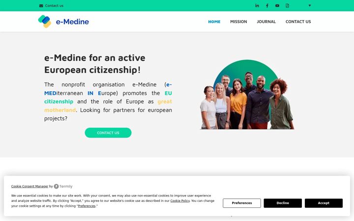 Ekrano kopija e-medine.org