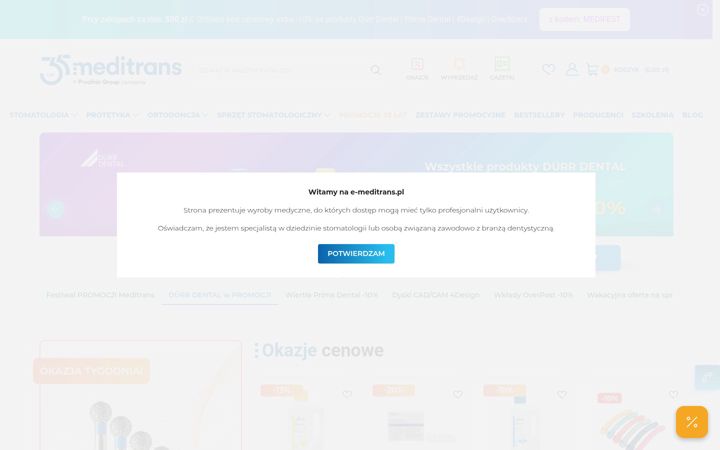 Screenshot ta' e-meditrans.pl