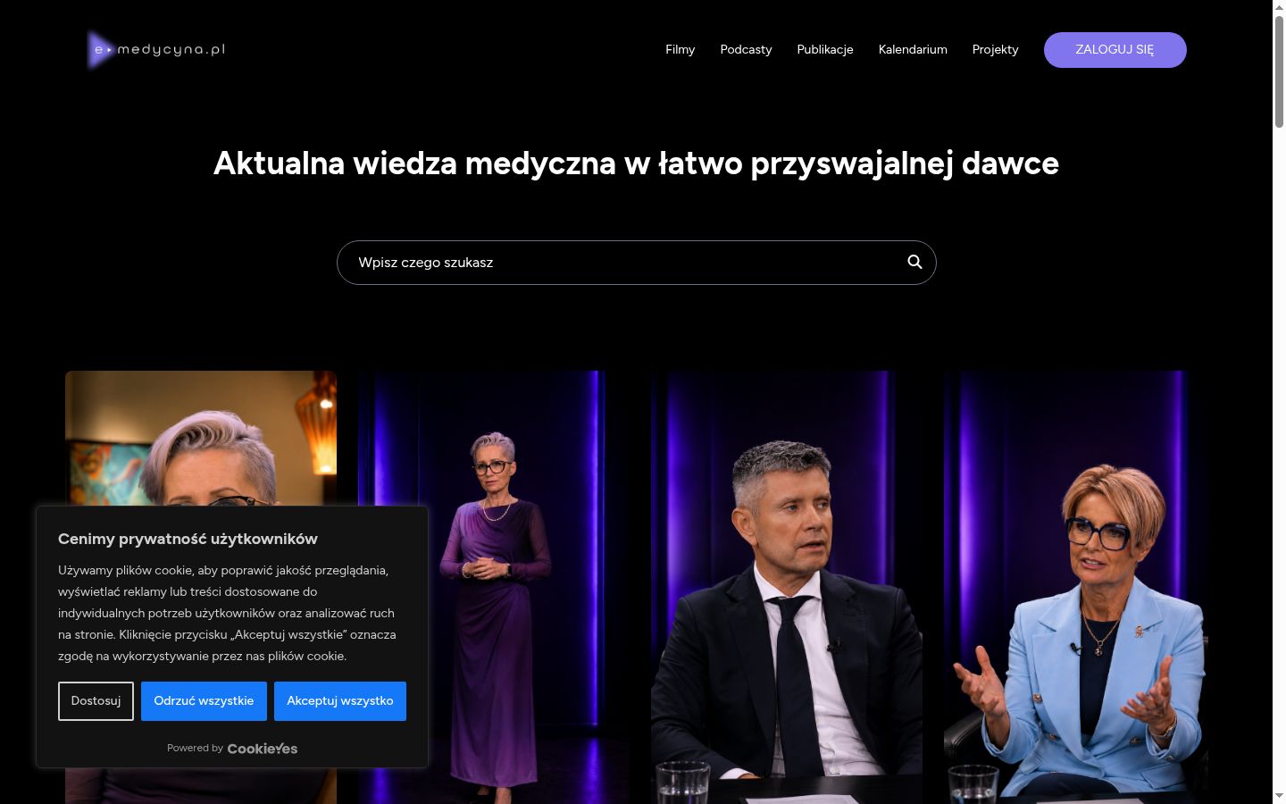 Snímek obrazovky baneru souhlasu zobrazeného před jakoukoli interakcí