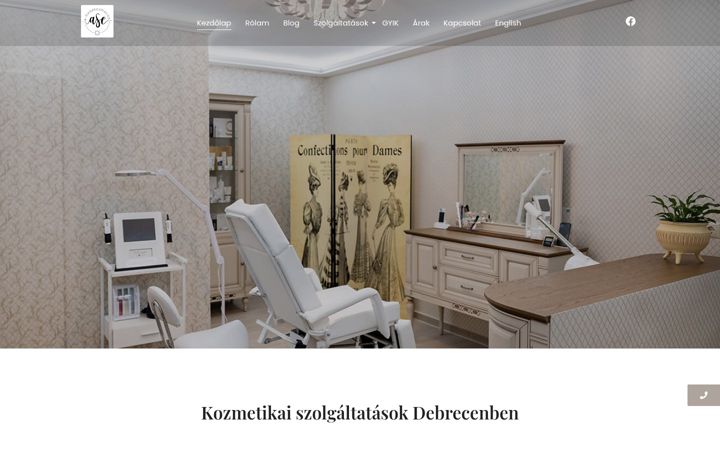 Ekraanipilt saidist e-mesekozmetika.hu