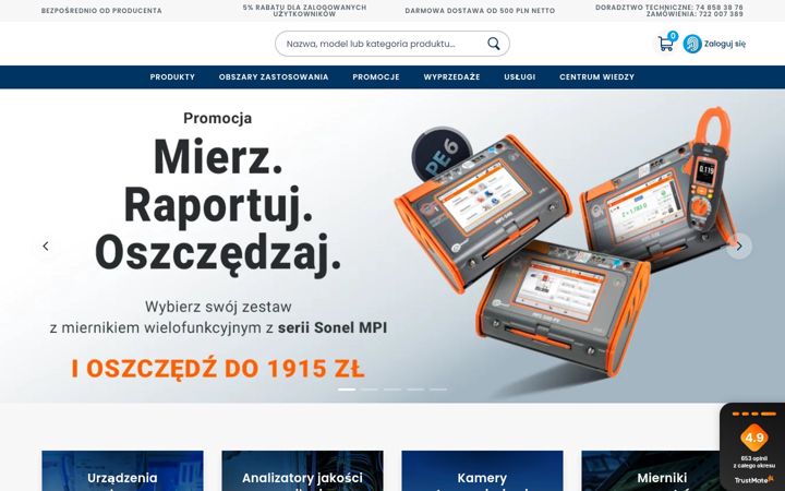 Screenshot ta' e-mierniki.pl