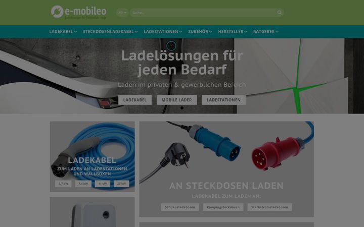 Screenshot of e-mobileo.de
