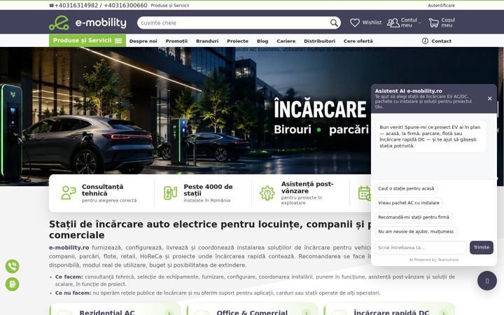 Screenshot of e-mobility.ro