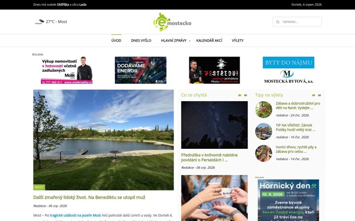 Skærmbillede af e-mostecko.cz