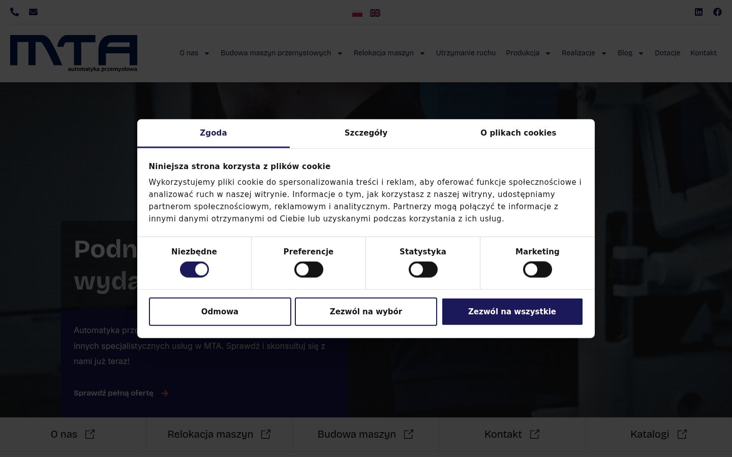 Snímek obrazovky baneru souhlasu zobrazeného před jakoukoli interakcí
