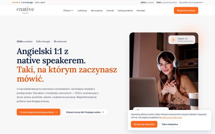 Screenshot ta' e-native.pl