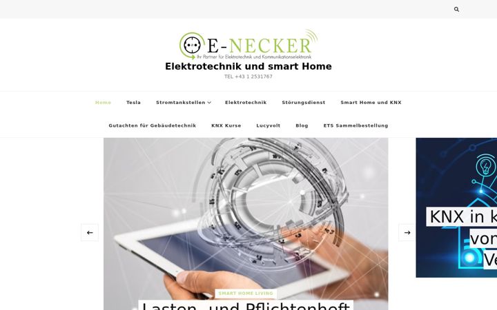 Skærmbillede af e-necker.at