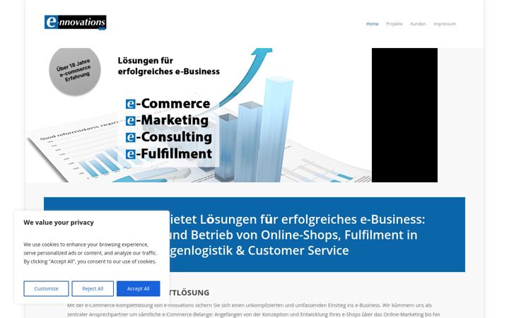 Screenshot of e-nnovations.de