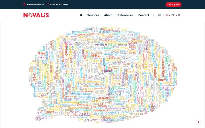Screenshot of e-novalis.hr