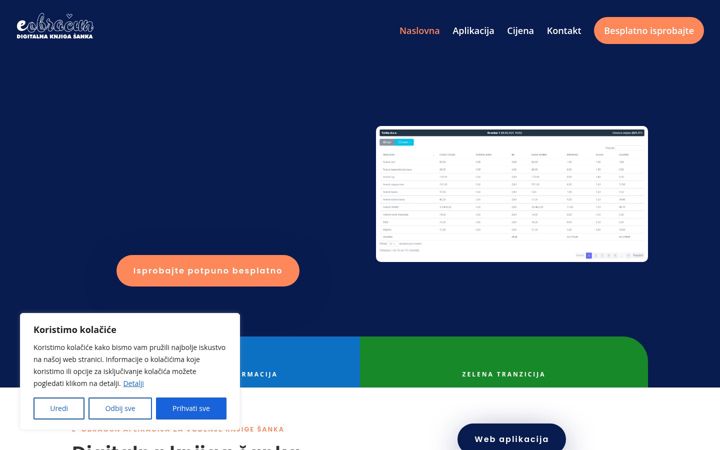 Screenshot of e-obracun.com