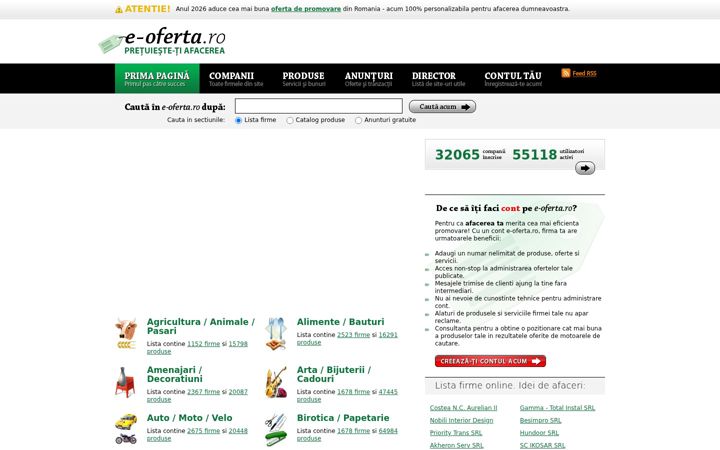 Screenshot of e-oferta.ro
