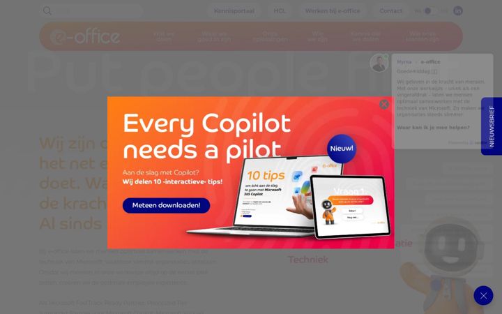 Screenshot of e-office.com