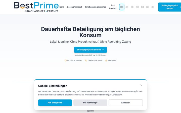 Screenshot of e-optimal.de