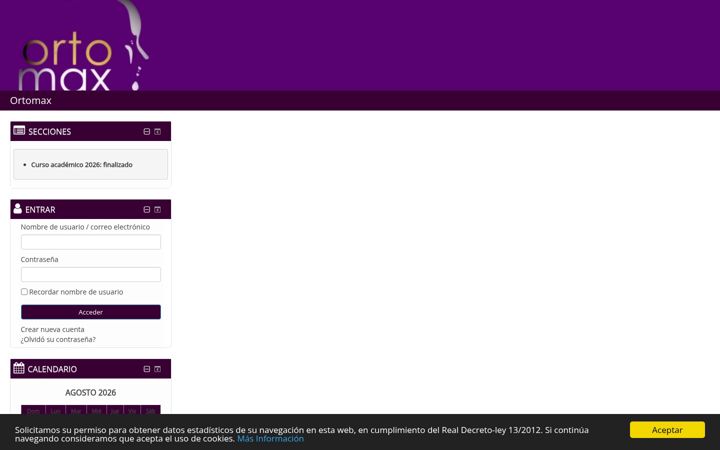 Screenshot of e-ortomax.com