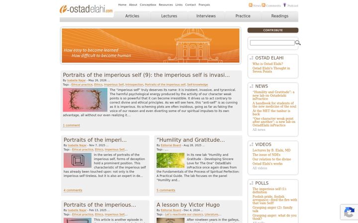 Screenshot of e-ostadelahi.com