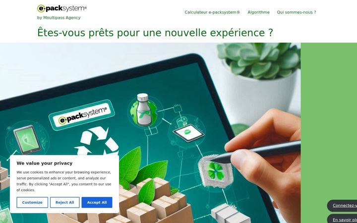 Screenshot of e-packsystem.com