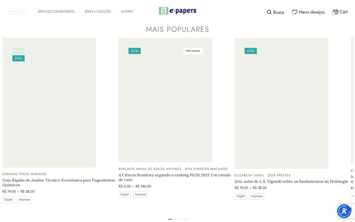 Screenshot stránky e-papers.com.br