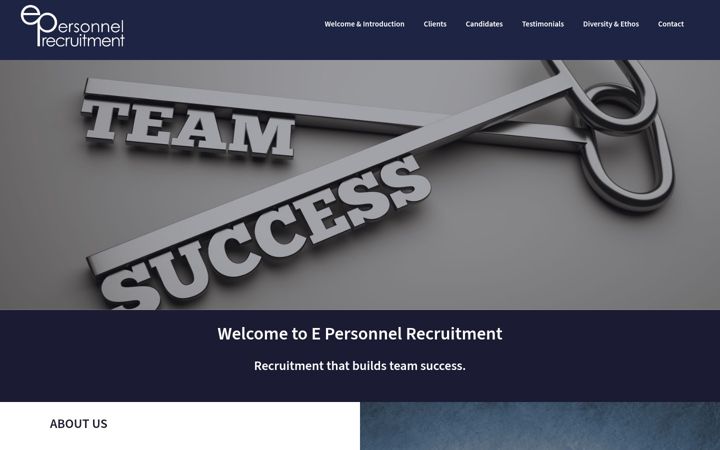 Screenshot του e-personnel.co.uk
