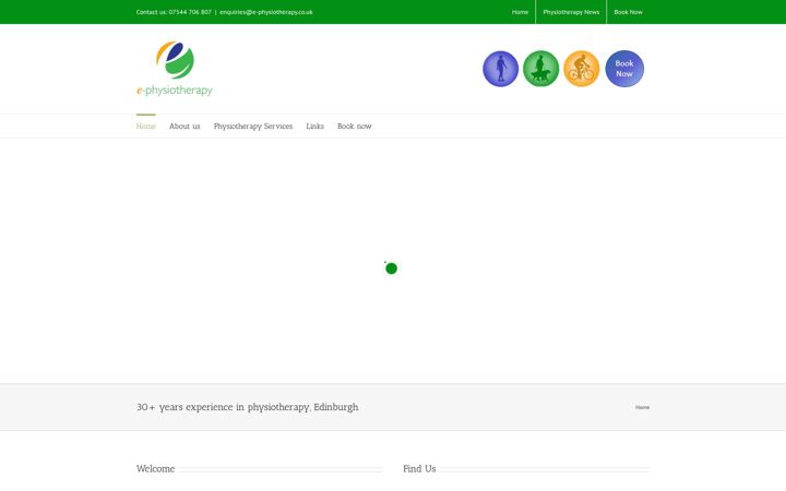 Screenshot του e-physiotherapy.co.uk
