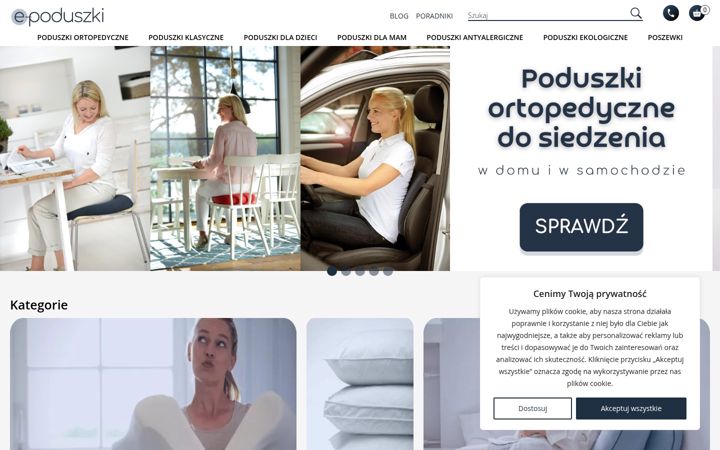 Captura de pantalla de e-poduszki.pl