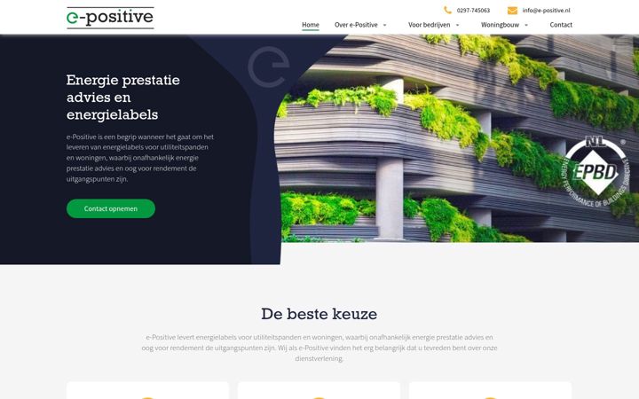 Screenshot di e-positive.nl