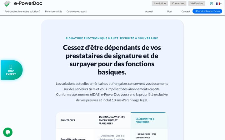Screenshot of e-powerdoc.com