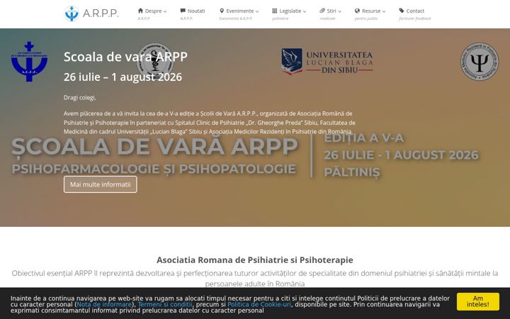 Ekrano kopija e-psihiatrie.ro