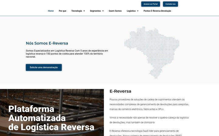 Screenshot stránky e-reversa.com.br