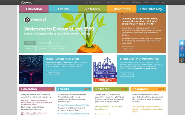 Screenshot του e-reward.co.uk