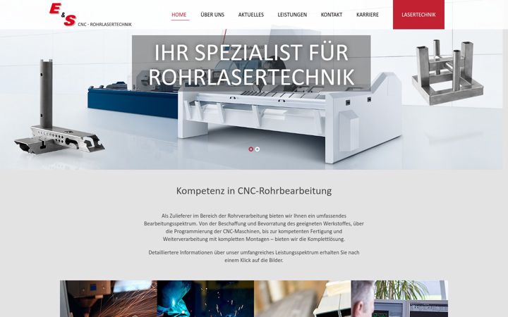 Screenshot of e-s-rohrlasertechnik.de