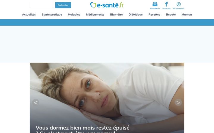 Screenshot of e-sante.fr