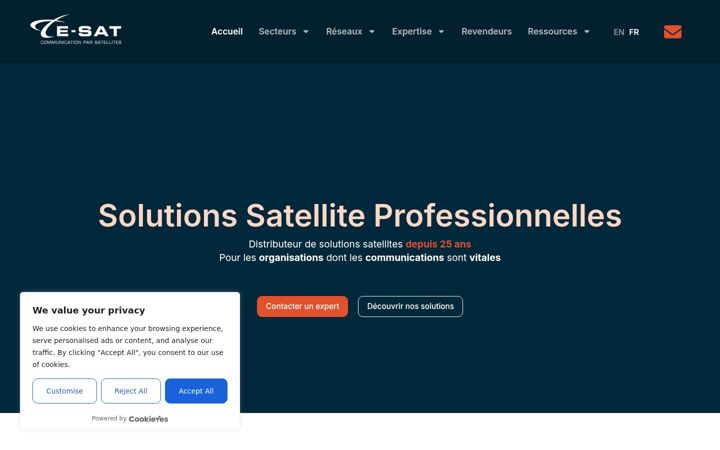 Screenshot of e-sat.fr
