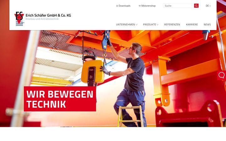 Snimka zaslona za e-schaefer-kg.de