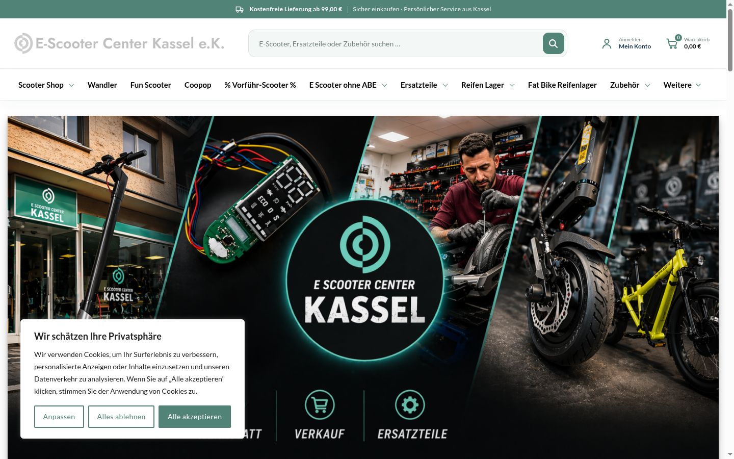 Sutikimo reklamjuostės, rodytos prieš bet kokią sąveiką, ekrano kopija