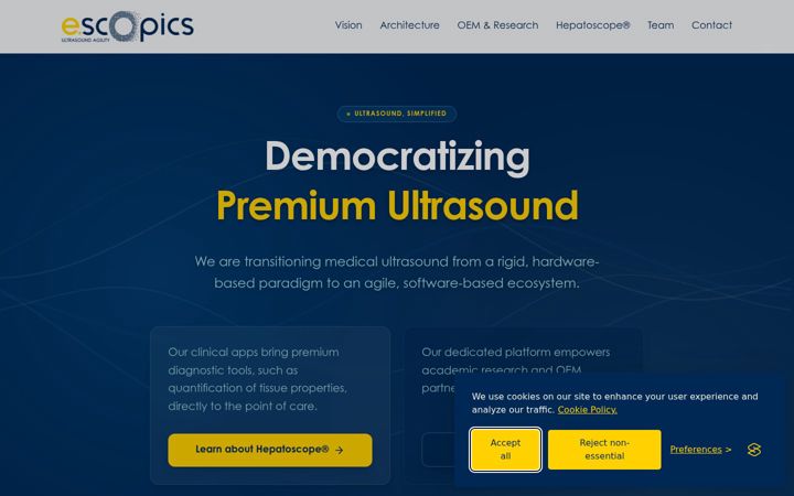 Screenshot of e-scopics.com