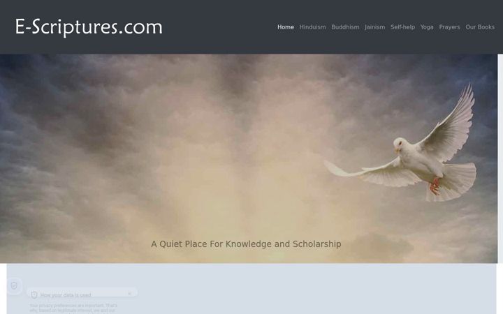 Screenshot of e-scriptures.com