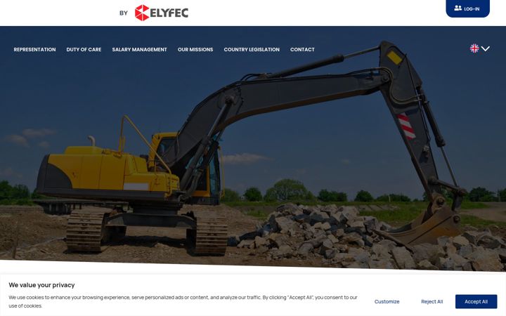 Screenshot του e-secondment.co.uk