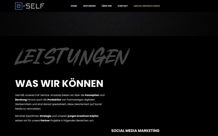 Screenshot of e-self.de