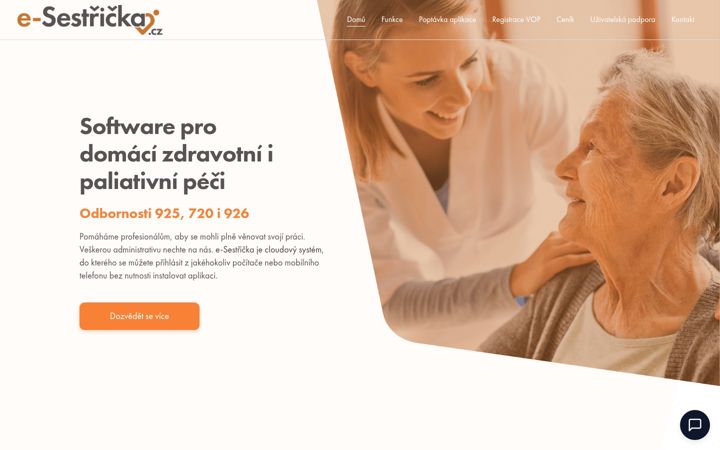 Screenshot van e-sestricka.cz
