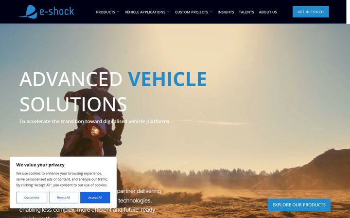 Screenshot van e-shock.it
