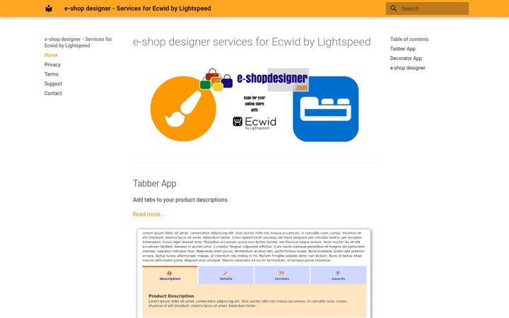 Screenshot of e-shopdesigner.com